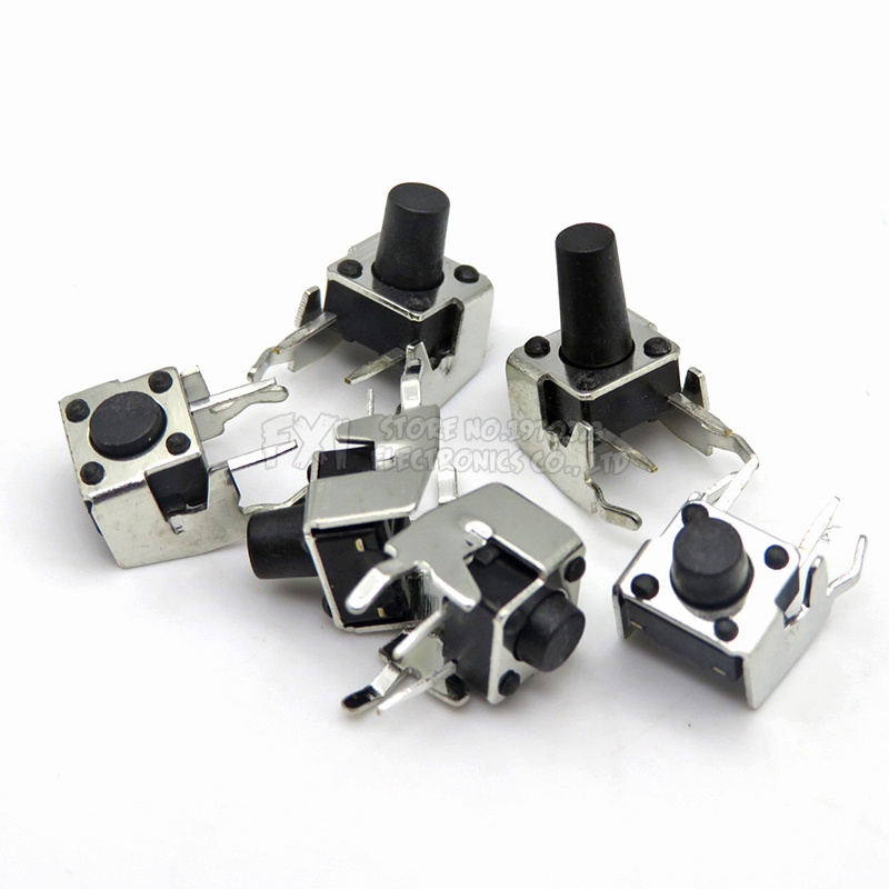 Bộ 20 Linh Kiện Điện Tử 6 * 6 * 4.3 / 5 / 6 / 7 / 8 / 9 / 10 / 12mm PCB 6x6mm 6x6x4.3mm 5mm 6mm 7mm 8mm 9mm