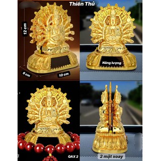 tượng phật quan âm ngàn tay Thiên thủ 2 mặt xoay năng lượng