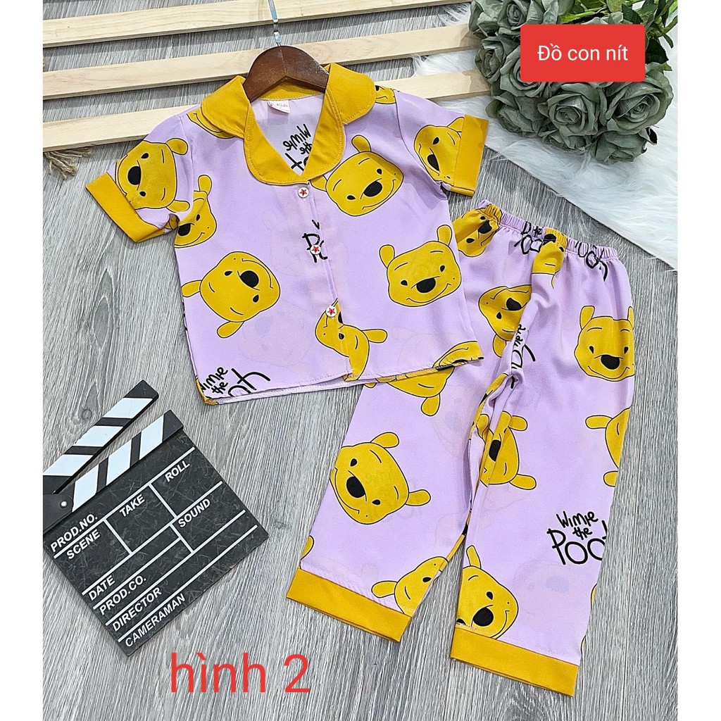 (11-24 KÝ) PIJAMA TAY NGẮN TIỂU THƯ - ĐỒ BỘ TRẺ EM