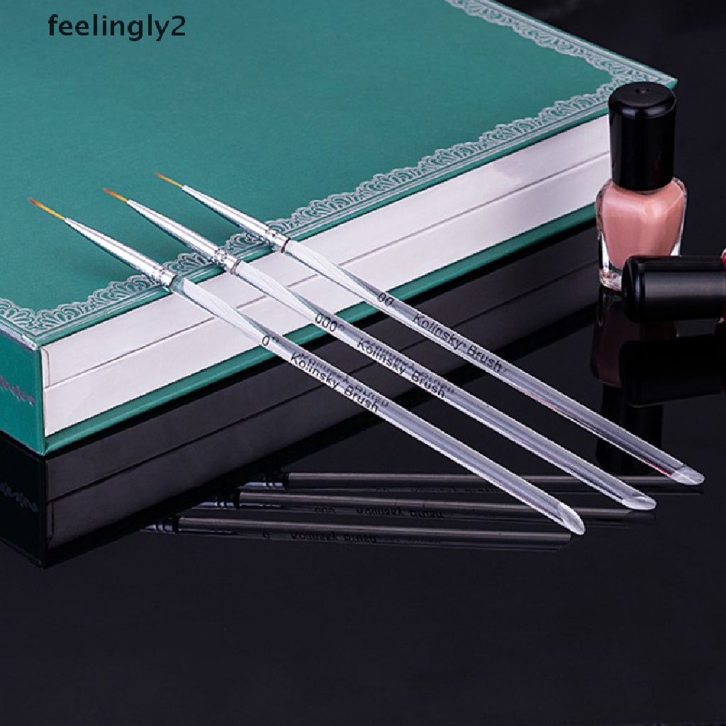 [Hàng mới về] Set 3 cọ vẽ trang trí móng tay nghệ thuật chuyên nghiệp