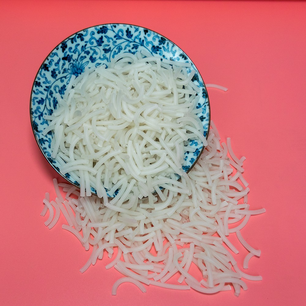 Nui gạo ống nhỏ Gói 200g/ nui tâm trắng / nui cho em bé