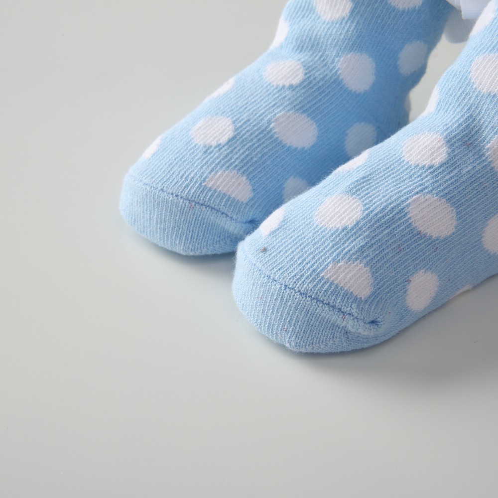 Vớ Sanlutoz màu xanh dương dễ thương cho bé 0-2 tuổi