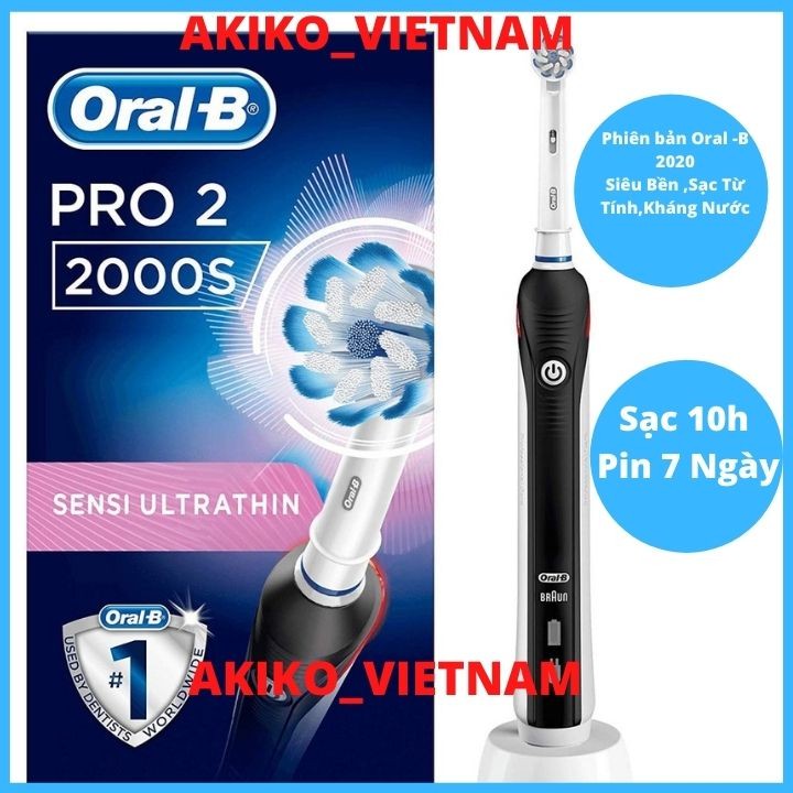 Bàn chải điện pro [Răng Xinh] ❤FREESHIP ❤ Bàn chải điện Oral B Pro 2 2000S , oral b