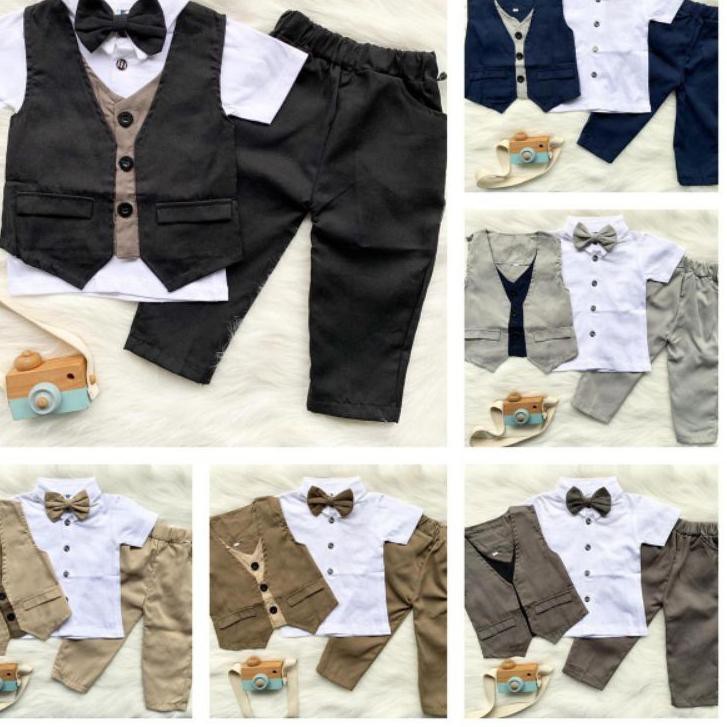 Bộ Đồ Vest Tuxedo Cho Bé Trai Từ 3-7 Tuxedo