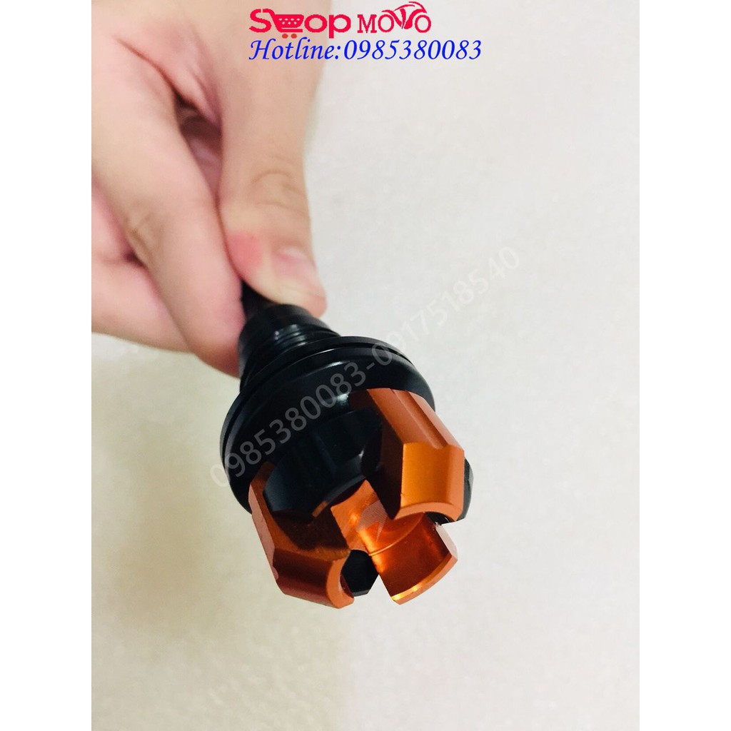 Ty thăm nhớt Biker CNC gắn cho mọi dòng xe