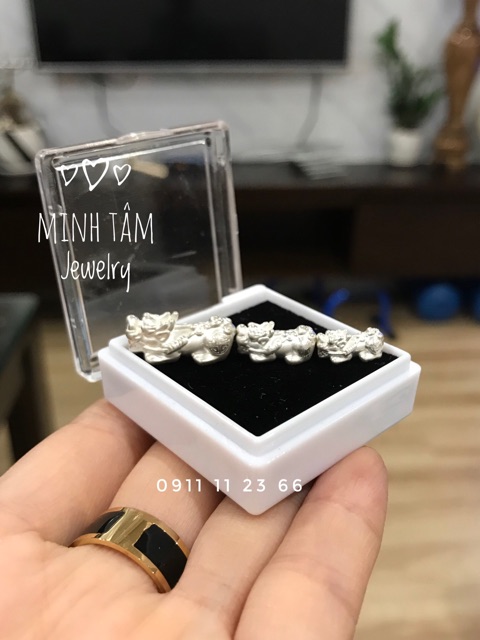 Tỳ hưu bạc ta size mini-Minh Tâm Jewelry