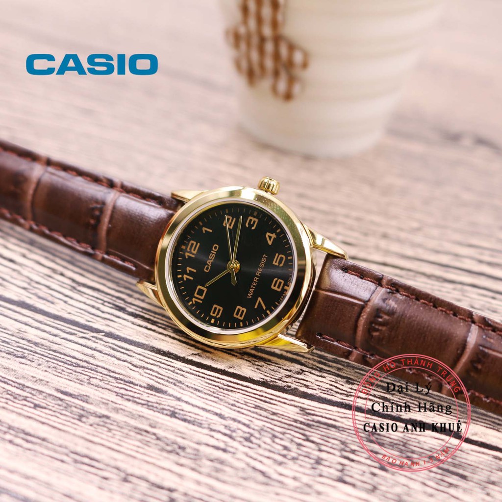 Đồng hồ nữ Casio LTP-V001GL-1BUDF dây da