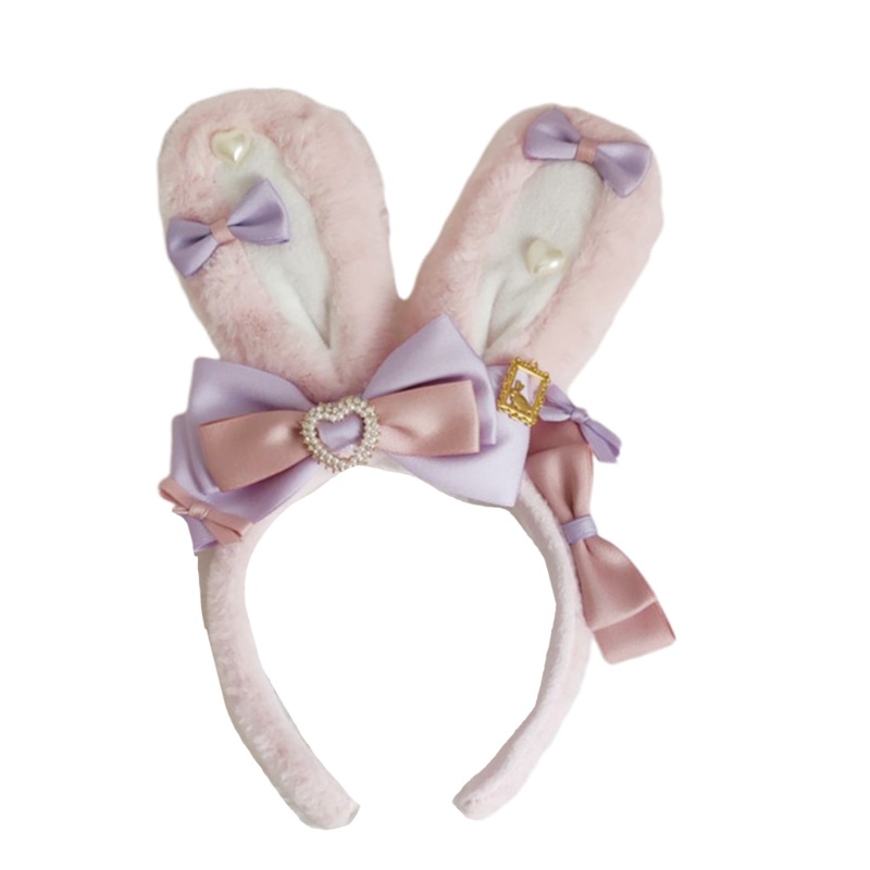 Băng Đô Cài Tóc Hình Tai Thỏ Dễ Thương Dành Cho Nữ