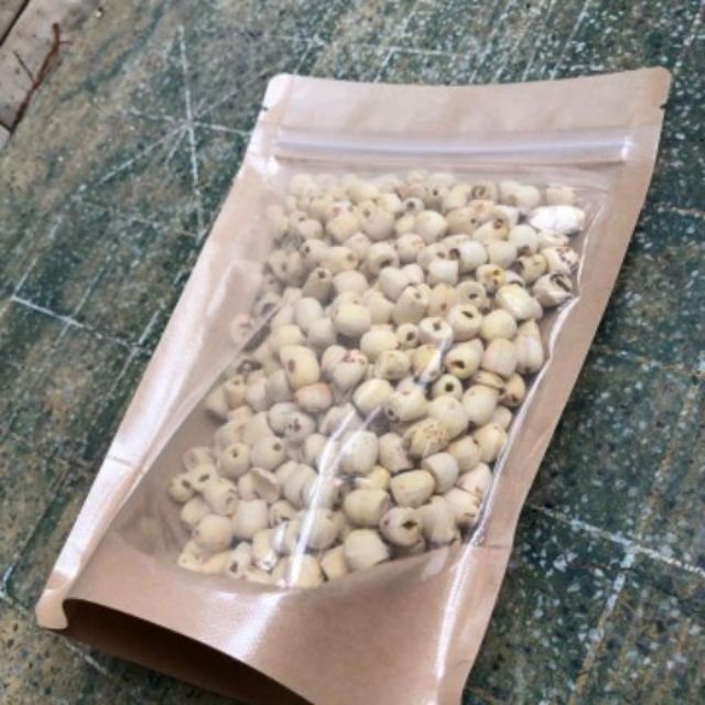 1kg túi zip 1 mặt trong 1 mặt giấy (loại dày)