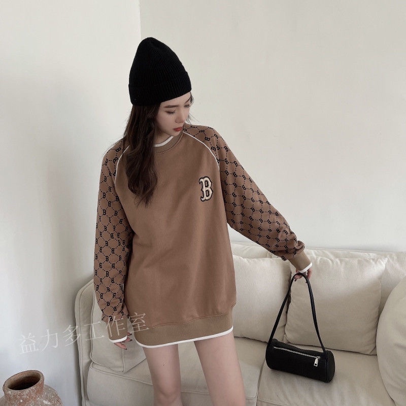 Áo MLB nâu oversize cực chất | BigBuy360 - bigbuy360.vn