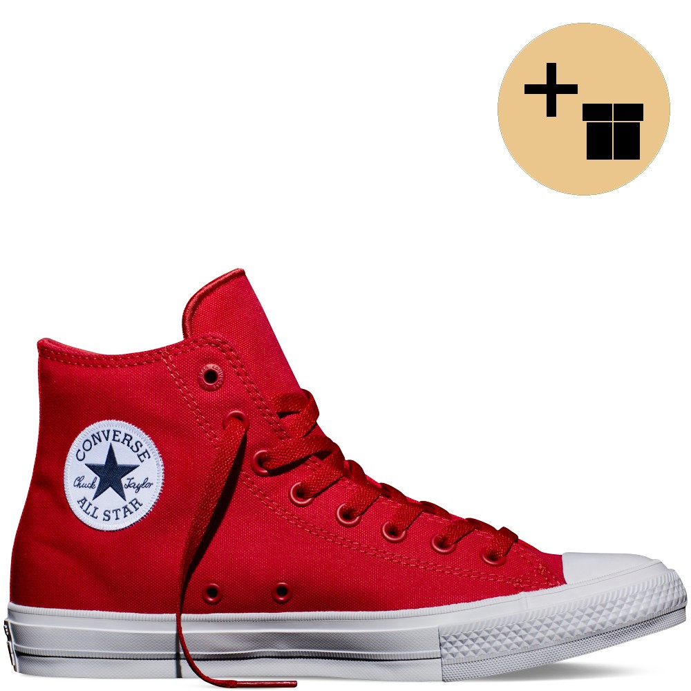 Giày Ck2 AllStar Nam Cổ Cao Đỏ Tươi