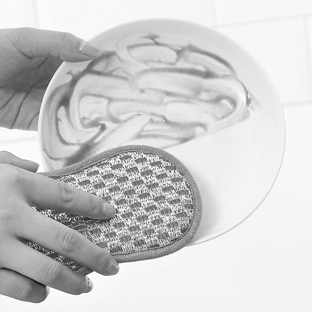 Cọ Rửa Chén Hai Mặt Bằng Sợi Micro Tiện Dụng Cho Nhà Bếp