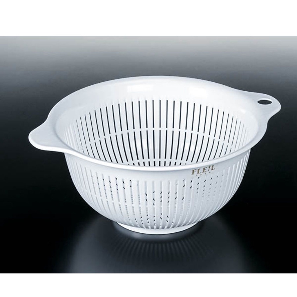 [Hỏa Tốc HN] Rổ nhựa màu trắng có lỗ thoát nước thông minh Nội địa Nhật Bản