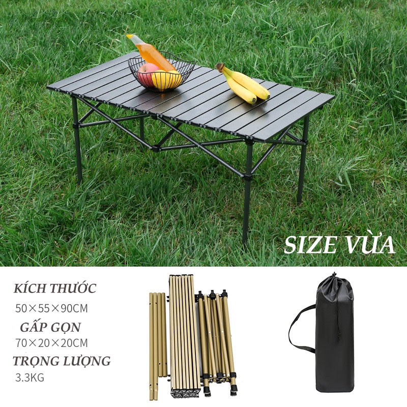 Bộ Bàn Ghế Dã Ngoại , Cắm Trại, Picnic , Bàn ghế camping đi du lịch - Gồm 1 bàn 4 ghế cao cấp