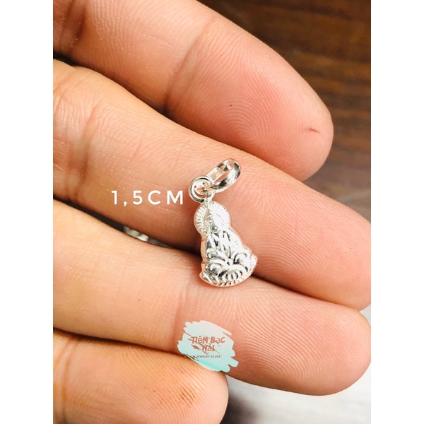 Mặt dây bạc bọng + đặc 925 Phật Quan Âm , cầu bình an, may mắn, sức khỏe, tránh gió giúp các bé nhỏ