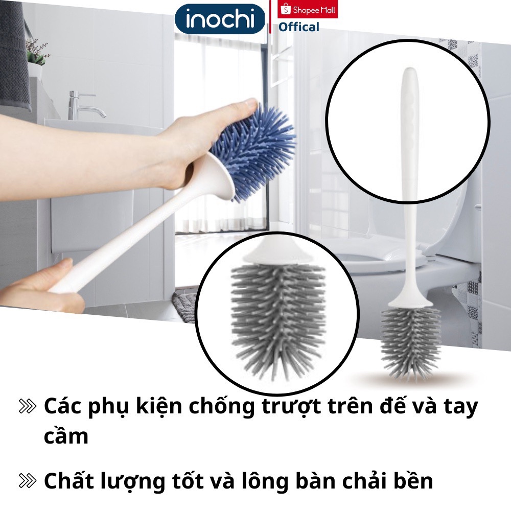 Chổi cọ toilet đầu silicon Kirei Inochi