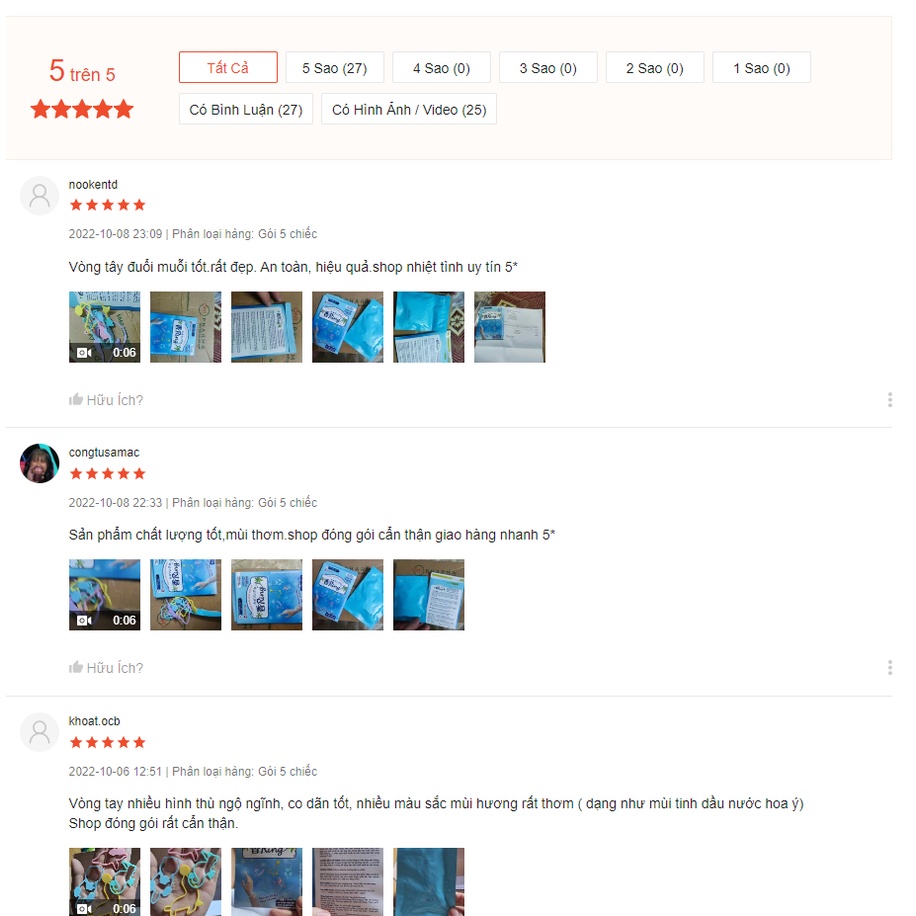 Vòng Đeo Chống Muỗi, Đuổi Côn Trùng Hương Hoa Thiên Nhiên, Hương Trái Cây Kincho Nhật Bản