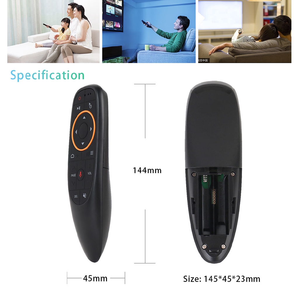 Chuột bay G10 2.4G điều khiển từ xa bằng giọng nói dùng cho Android TV Box