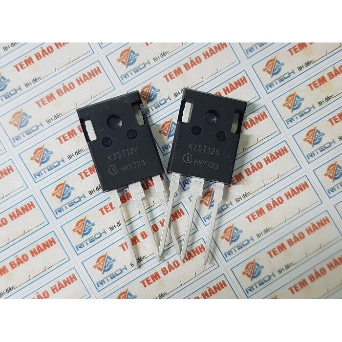 [Combo 2 chiếc] K25T120, IKW25N120T IGBT 25A 1200V TO-3P