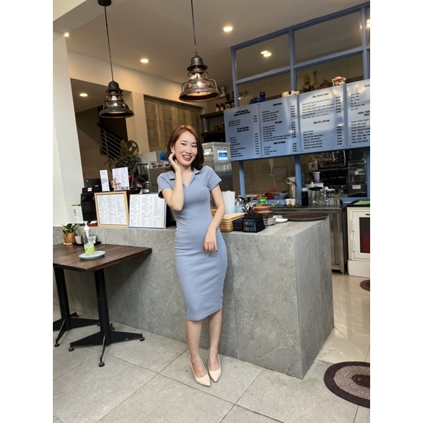 Kara dress Đầm body thun gân cao cấp đầm Cuao - willa.cuaoshop