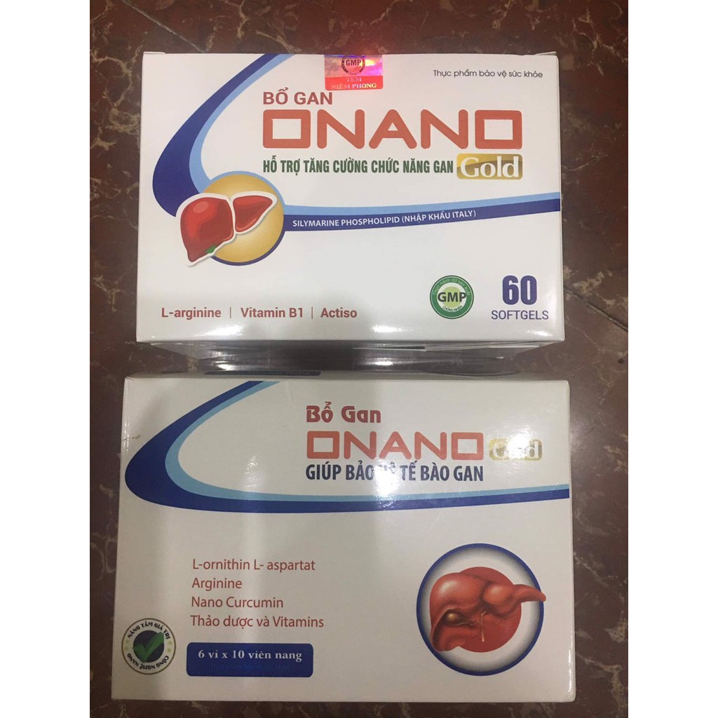 Bổ gan ONANO Gold – Hỗ trợ giải độc gan, giúp thanh nhiệt , tăng cường chức năng gan (hộp 60 viên)