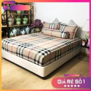 Bộ chăn ra 5 món cao cấp hình caro