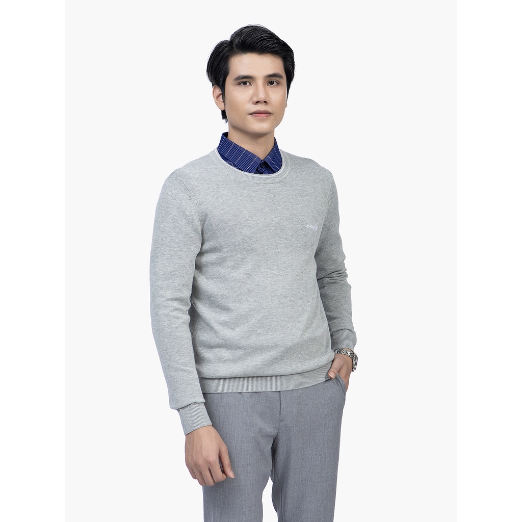 Áo len nam Aristino cotton nhẹ ấm , thiết kế đơn giản dễ phối đồ  AWO005W1