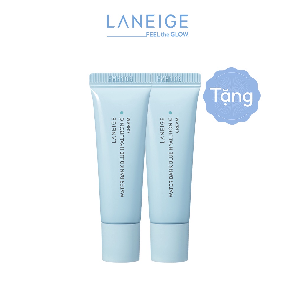 Bộ đôi Kem Dưỡng Ẩm Dành Cho Da Dầu Và Da Hỗn Hợp Laneige Water Bank Blue HA Cream Oily 10mlx2