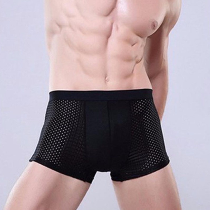 Quần Lót Nam boxer. Quần Sịp Đùi Nhật lưới Có Lỗ Thông Hơi Hàng Bán Shop Có lỗ thoát khí co dãn hút mồ hôi - UStyles