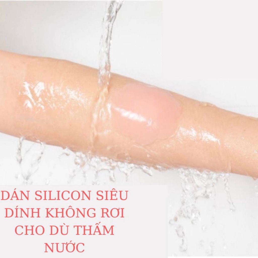 Miếng Dán Ngực Silicon, dán ti Hộp 5 cặp siêu dính tái sử dụng được nhiều lần