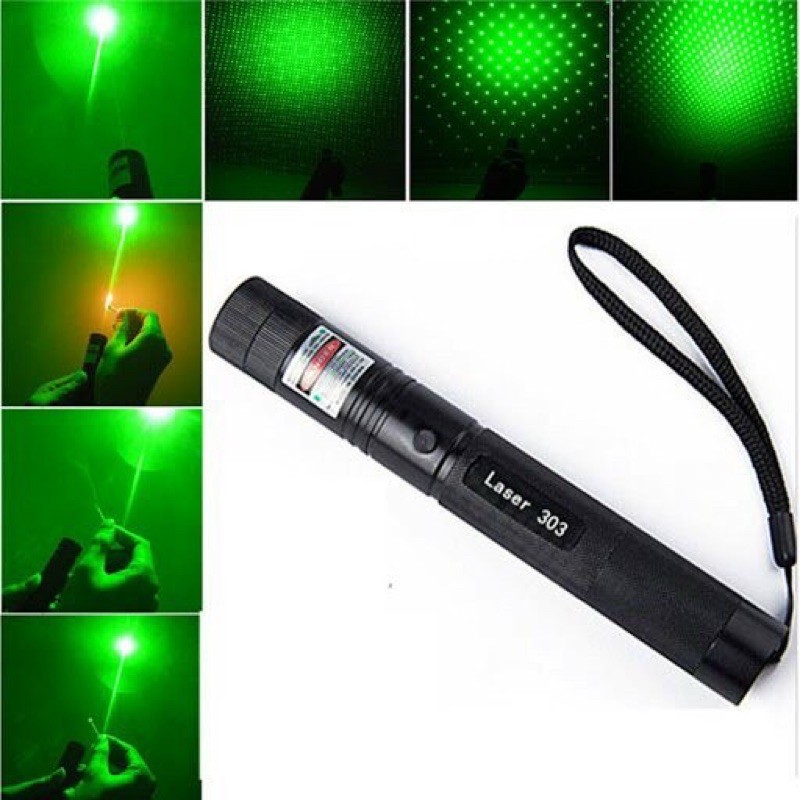 Đèn laser siêu mạnh,đèn laser 303 ánh sáng xanh chiêu xa vài km