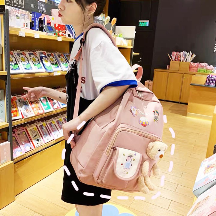 BALO HỌC SINH PHONG CÁCH HÀN QUỐC, BALO DU LỊCH, ĐI CHƠI, PICNIC THỜI TRANG CHO BẠN TRẺ- BLMH