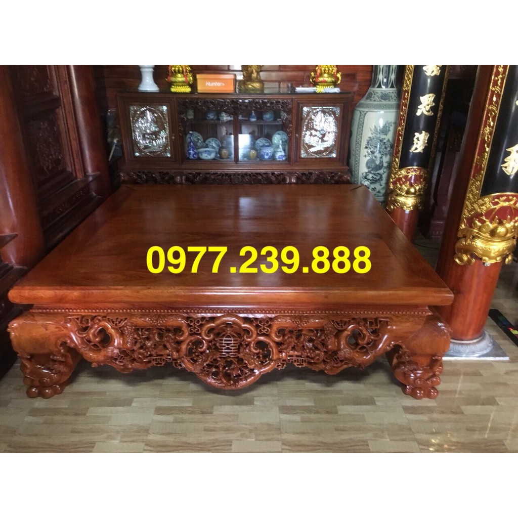 sập ngồi mai điểu gỗ hương đá