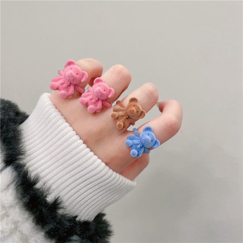 Nhẫn Hình Gấu Dễ Thương Sáng Tạo Thời Trang Cho Nữ