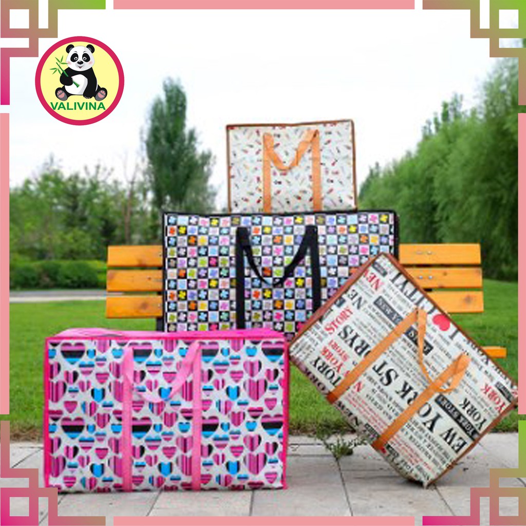 Túi bạt dứa đựng chăn màn, quần áo mọi kích thước, siêu rẻ, siêu bền, tiện dung chống thấm nước.