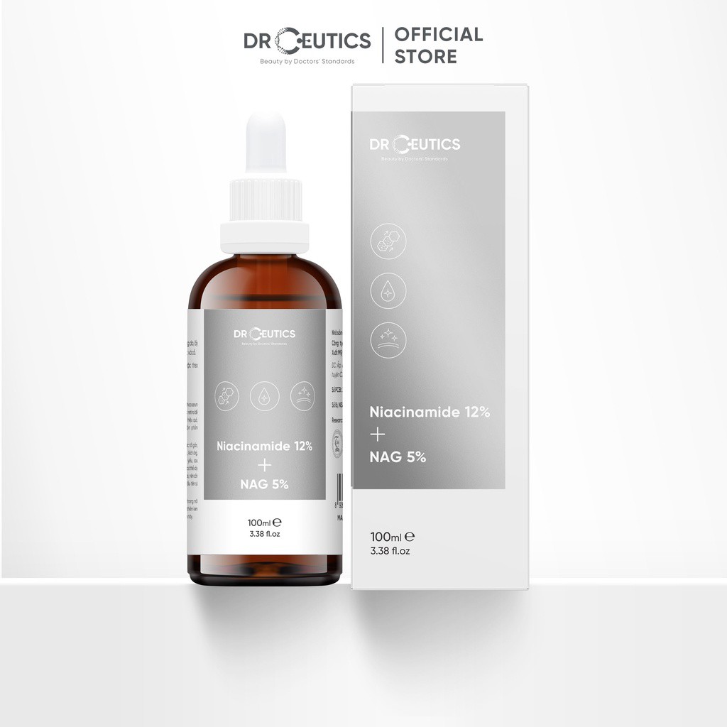 ✅[Chính Hãng] Serum Niacinamide 12% DrCeutics - Giảm Thâm, Sáng Da, Kiềm Dầu, 30ml