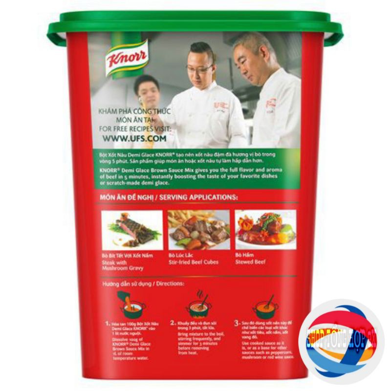 BỘT SỐT NÂU DEMI GLACE 1KG KNORR MỚI