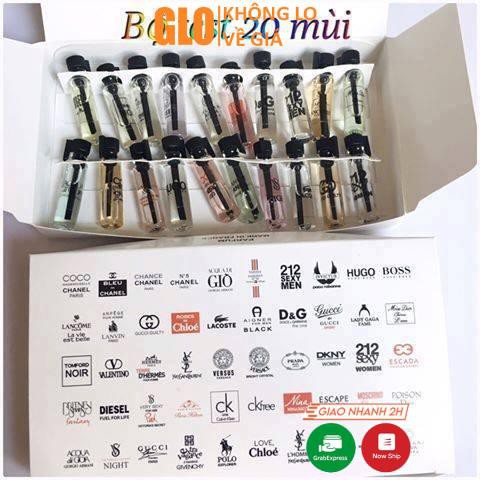 Combo Nước Hoa 20 Chai Nhỏ Test Mùi | BigBuy360 - bigbuy360.vn
