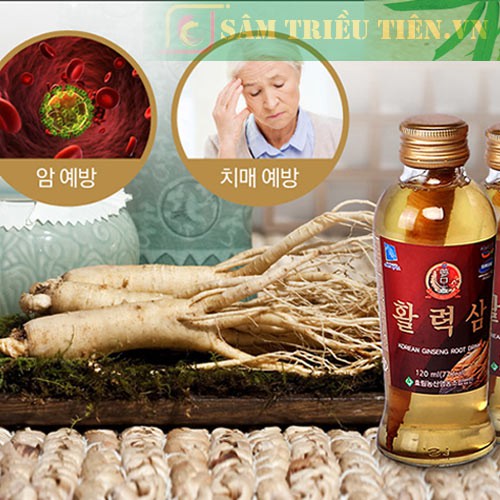 N­ước Sâm Có Củ Hàn Quốc - Korean Ginseng Vitality Root Drink