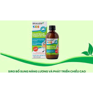 Thương hiệu: Brauer Siro bổ sung Vitamin và khoáng chất Brauer Kids Liquid Growth Support for Kids  Chai 200ml