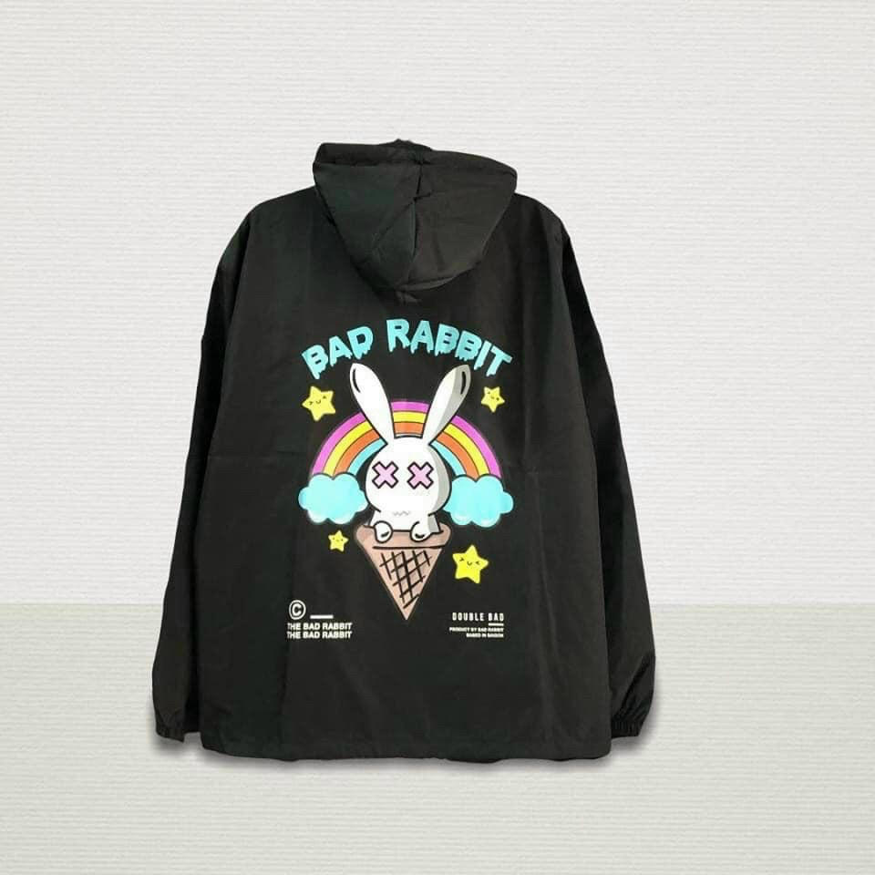 Áo khoác dù nữ form rộng Unisex 2 lớp Chống Nắng BAD RAABIT