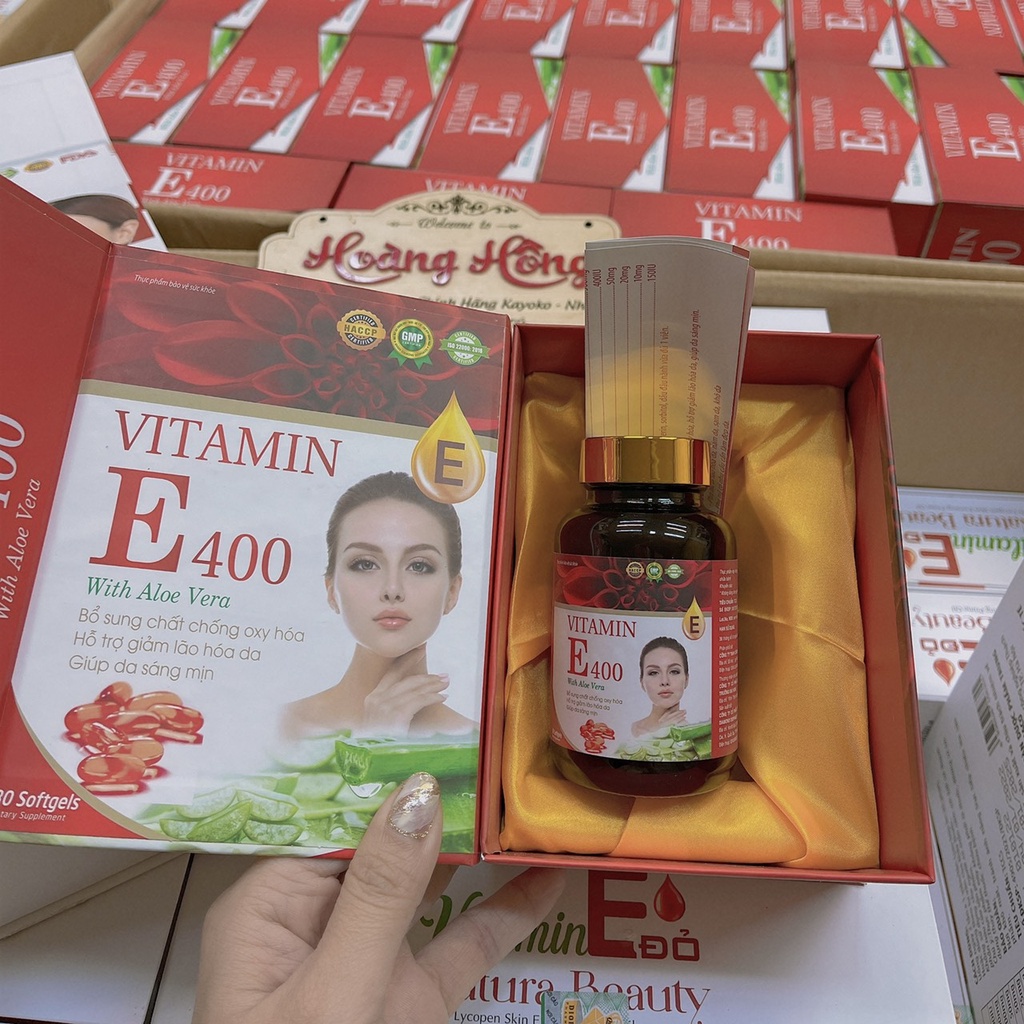Viên uống đẹp da Vitamin E vitamin  giảm lão hóa, sáng mịn da
