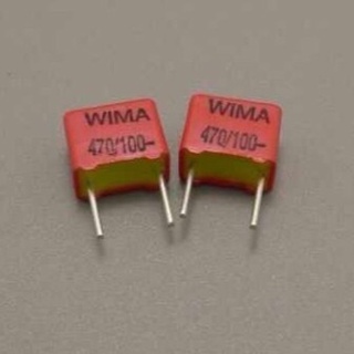 Tụ điện màu đỏ wima fkp2 470pf 100v 471 470v