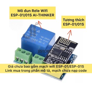 Module mạch relay 5VDC điều khiển bằng WIFI ESP-01 ESP-01S AI-THINKER
