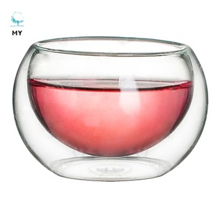 Ly Thủy Tinh Uống Cà Phê / Sữa / Nước Ép 2 Lớp
