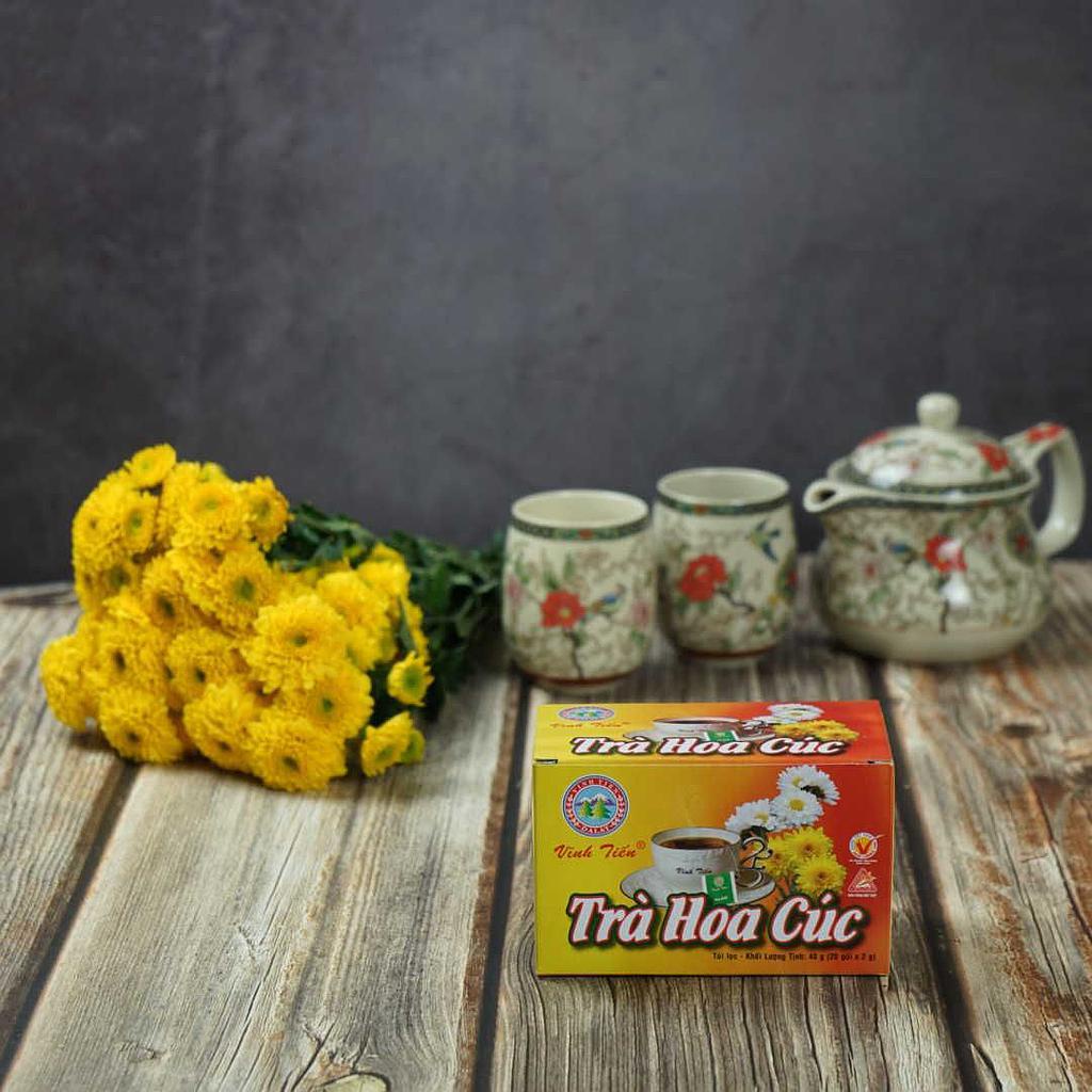 Trà Hoa Cúc túi lọc Vĩnh Tiến  - Hộp 20 túi.