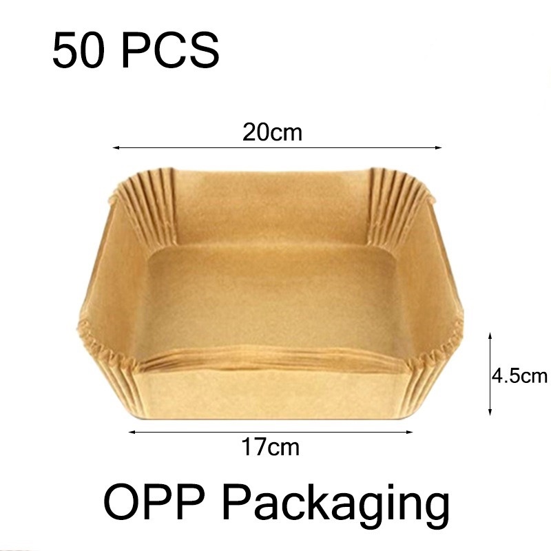 Bộ 50 Giấy Lót Nồi Hấp Bánh Phô Mai Dùng Một Lần Tiện Dụng