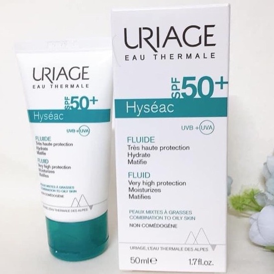 Uriage Hyseac Very High Protection Matifying Fluid SPF50+ - Kem Chống Nắng 50ml