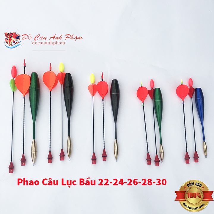 Phao Câu Cá Phao Câu Lục Tì Bềnh Chân Đồng 1 Ngọn Ngày 1 Ngọn Đêm Câu Xa Bờ Đủ Bầu 22-30