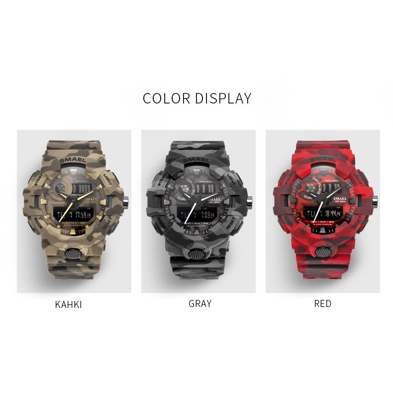 Đồng Hồ Thể Thao Nam Chống Nước Phong Cách Thời Trang SMAEL S680018KK Hàng Chính Hãng | BigBuy360 - bigbuy360.vn